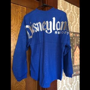 Disneyland royal blue silver spirit jersey